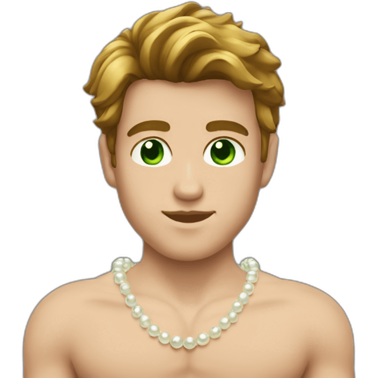 Posh-muscle-boy-with-pearl-necklace-and-green-eyes-and-brown-hair emoji