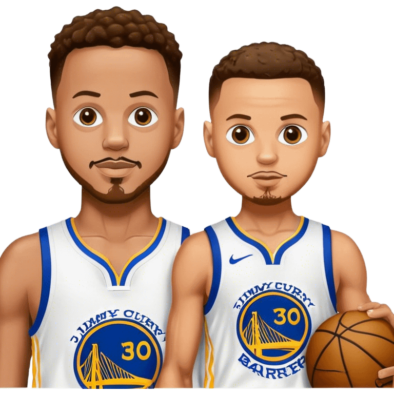 Steph curry with jimmy butlers face mixed in  emoji