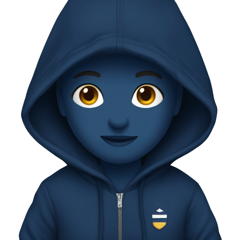 Navy blue Hoodie emoji