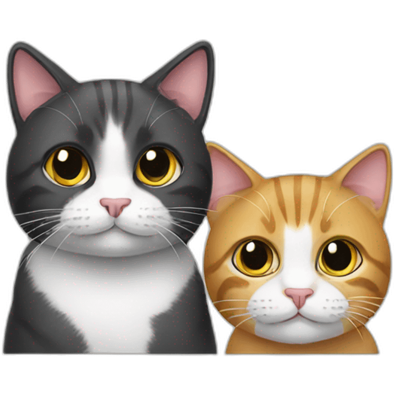 Two cat emoji