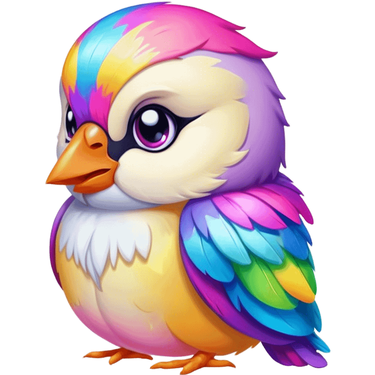 Lisa frank chickadee sick emoji