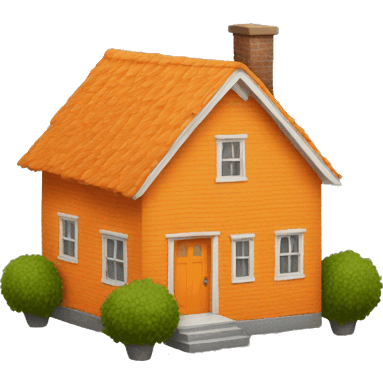 orange house emoji