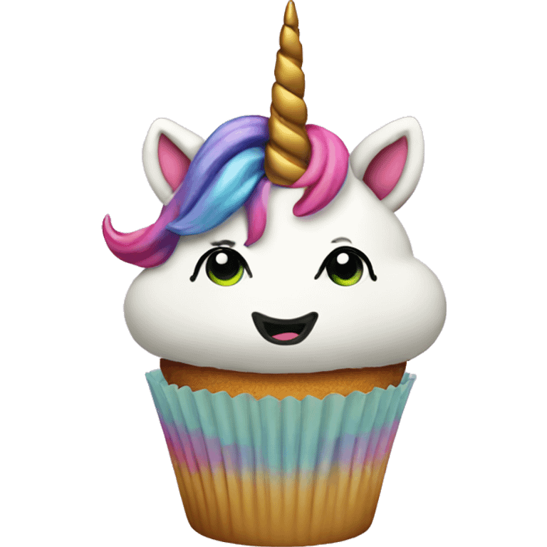 Unicorn cupcake  emoji