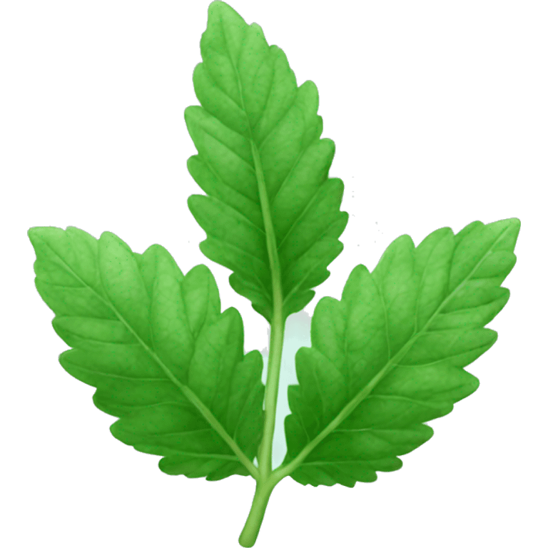 mint leaves emoji