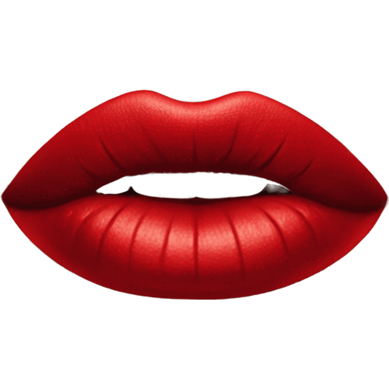 red lipstick woman lips kiss emoji