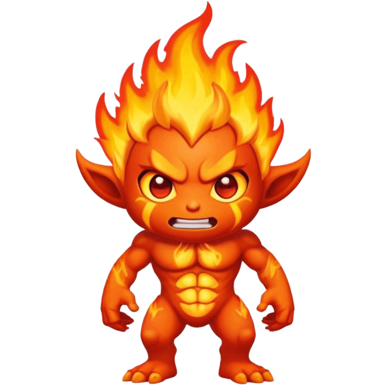 Fire elemental movie character emoji