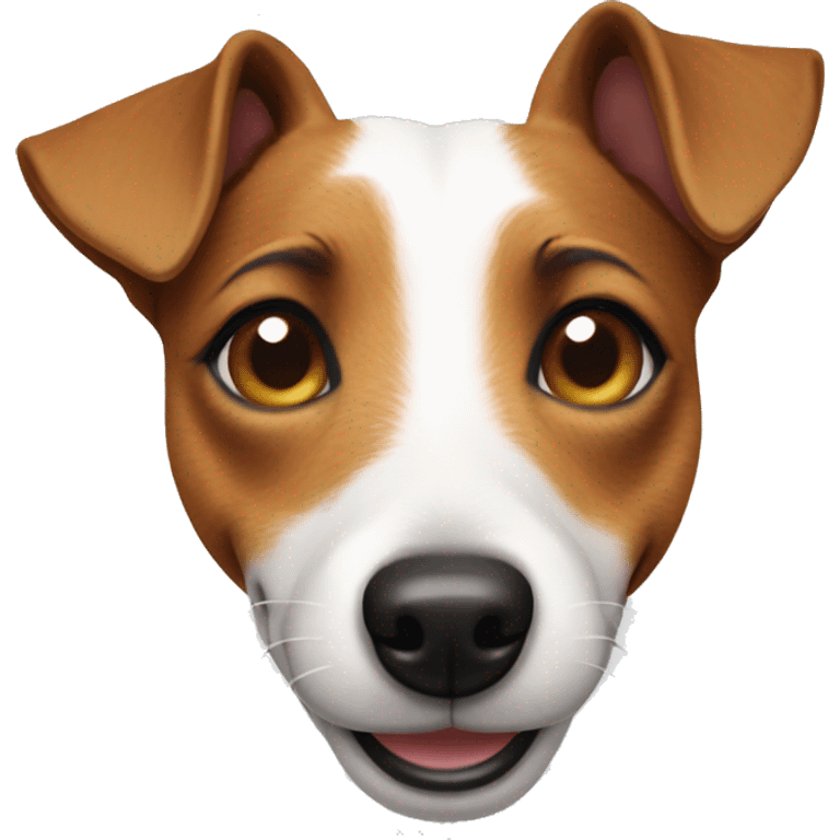 Winking Jack Russell emoji