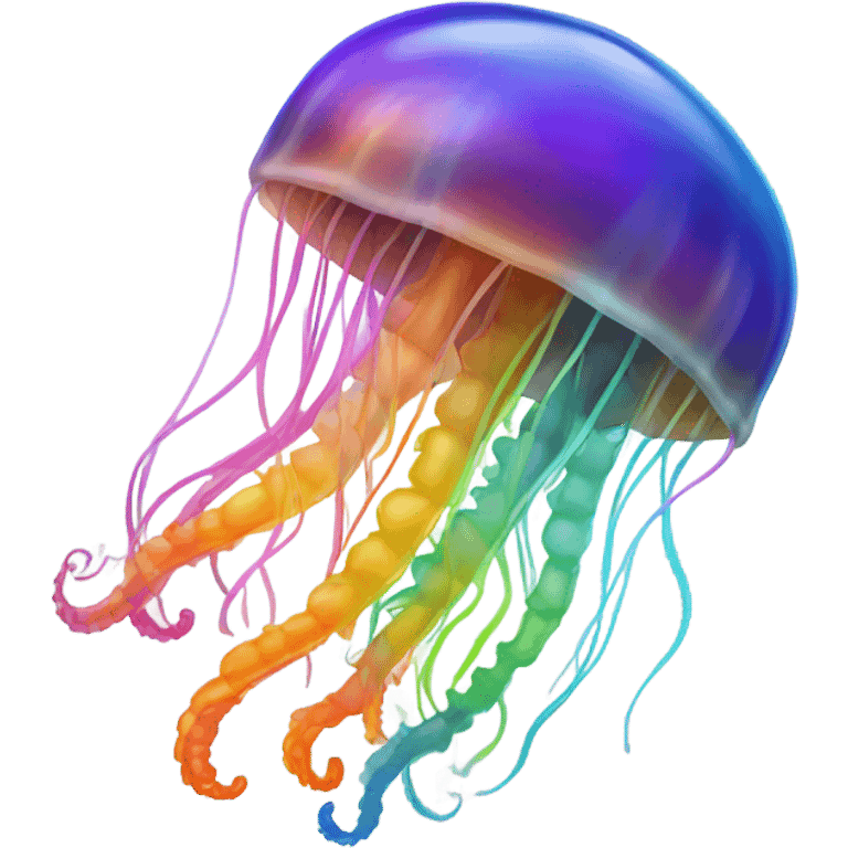 Rainbow jellyfish emoji