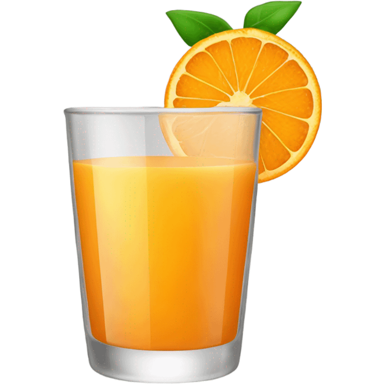 Glass of orange juice emoji