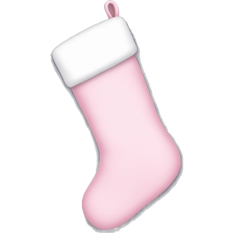  light pink Christmas stocking emoji