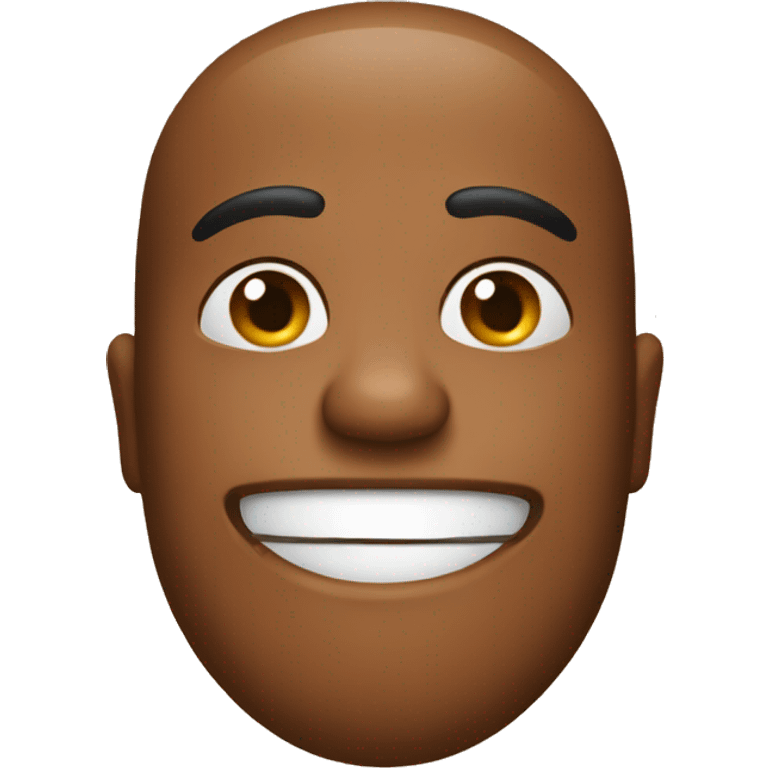 The brown drop
 emoji