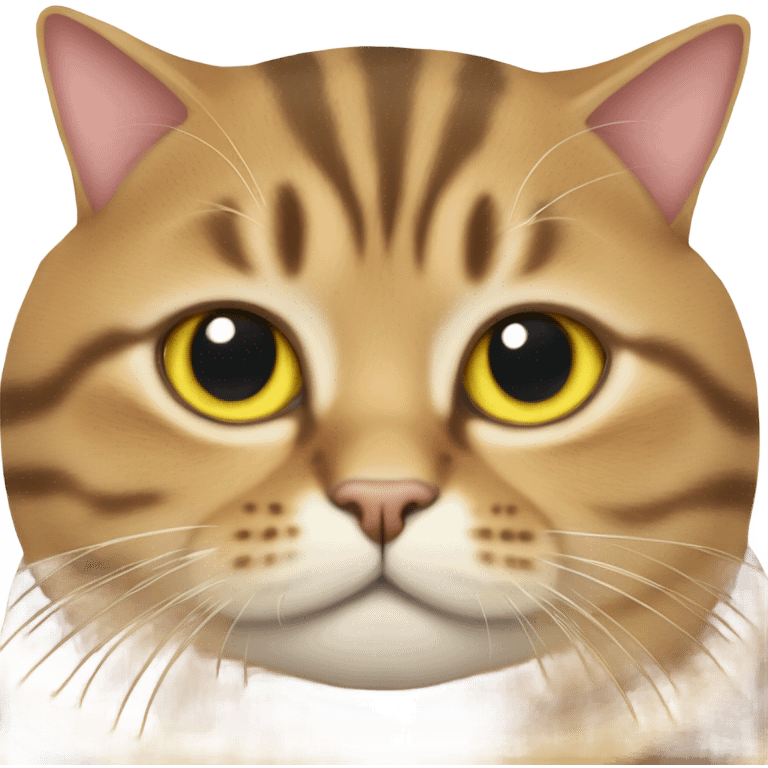 Fat tabby cat emoji