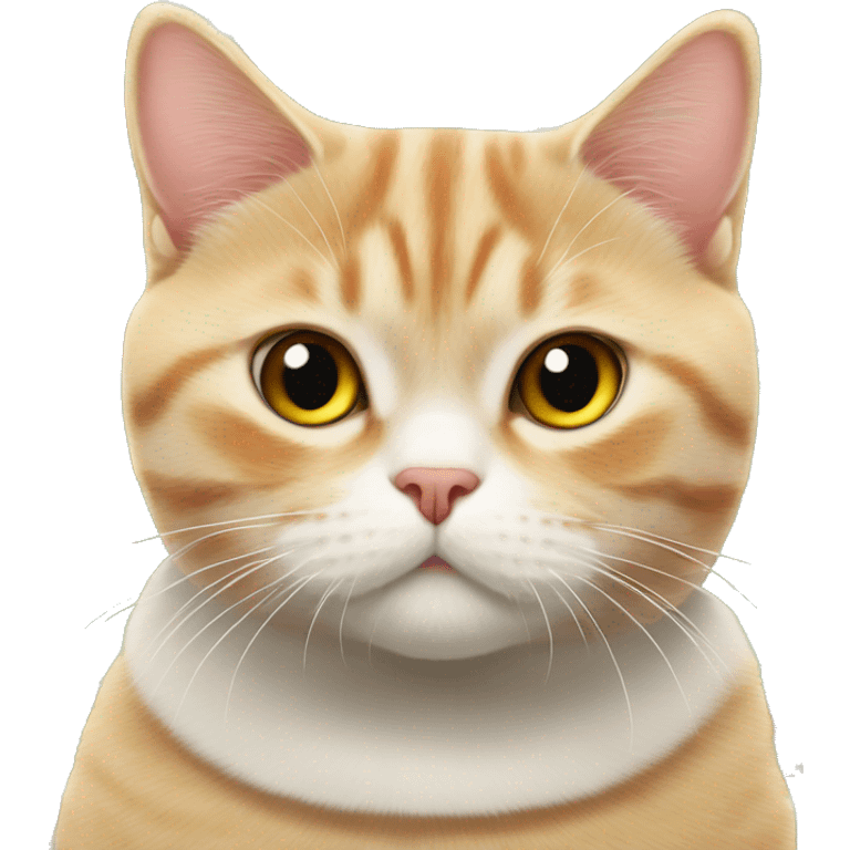 Ginger British shorthair Cat Christmas  emoji