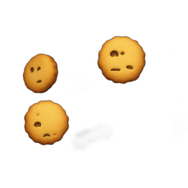 Biscuits qui tire avec fusil emoji