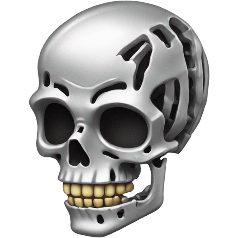 Skeleton made of Crome  emoji