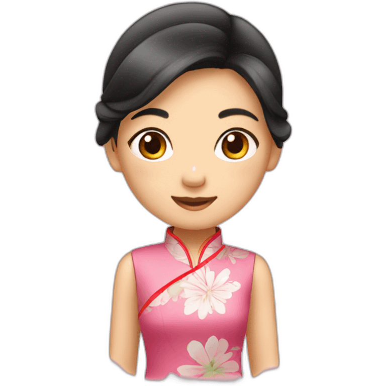 girl in cheong sam emoji