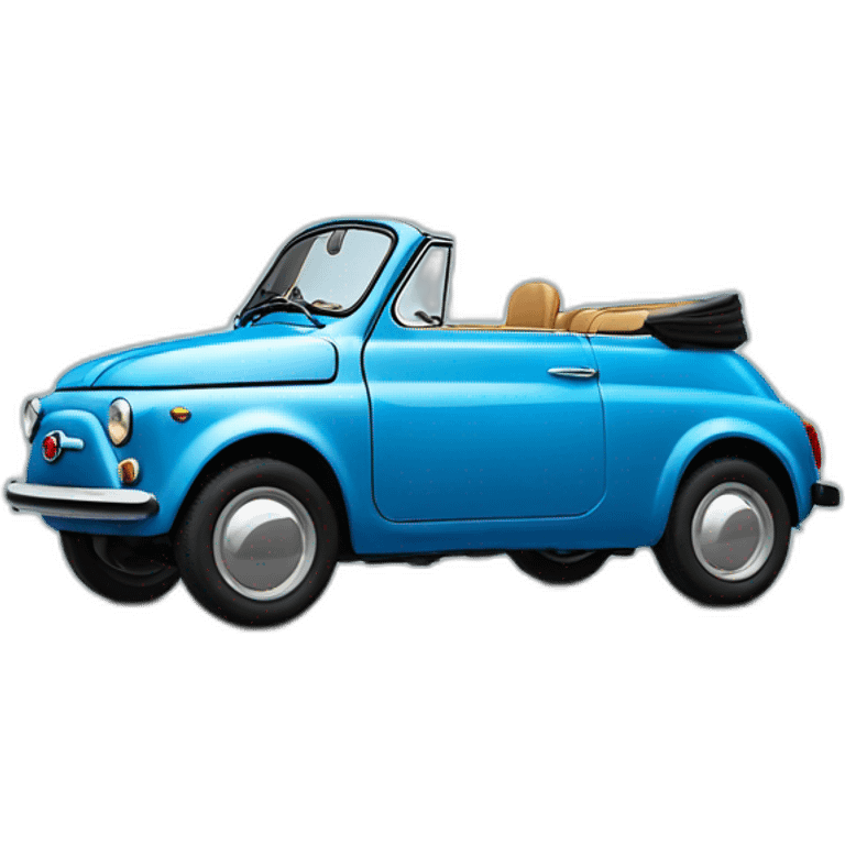 Fiat 500 Jolly blue emoji