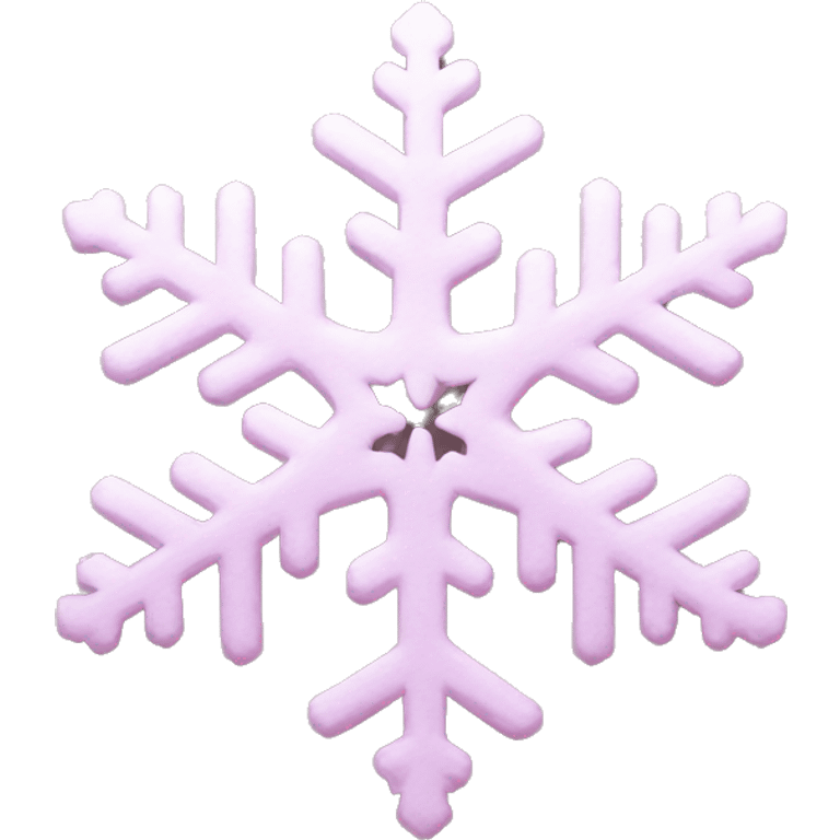 pastel pink snowflake  emoji