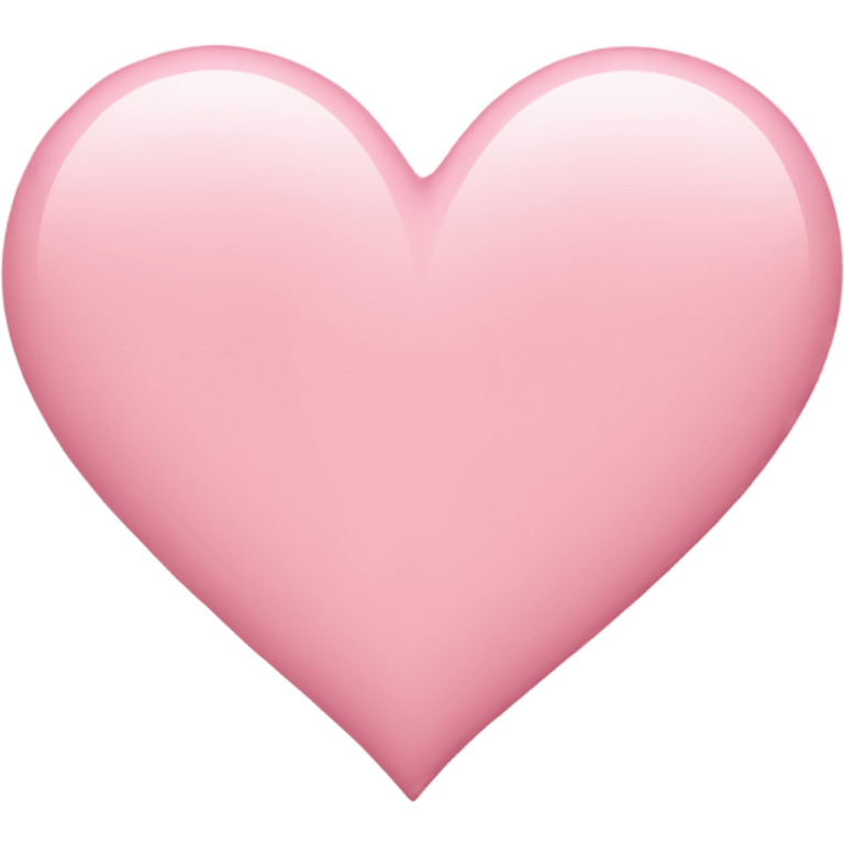 Light pink heart emoji