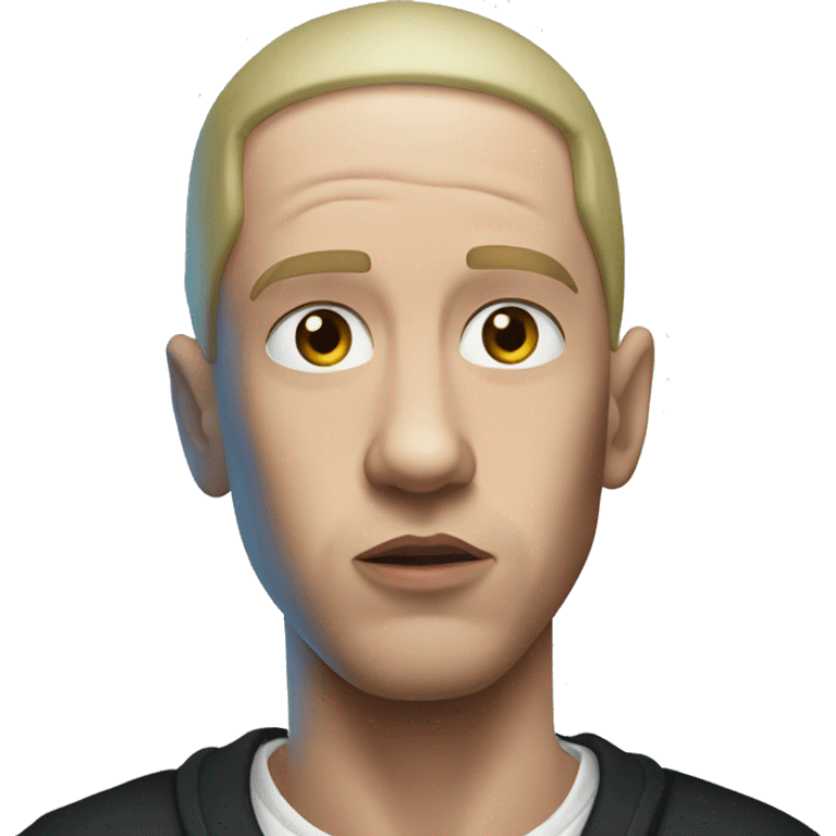 Eminem with no hat emoji