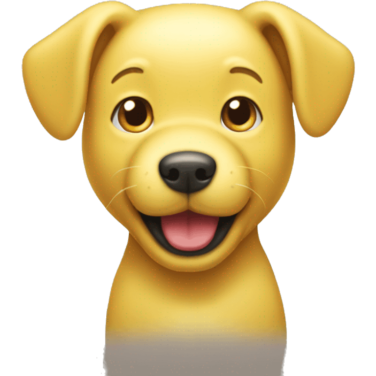 Yellow dog from hello kitty emoji