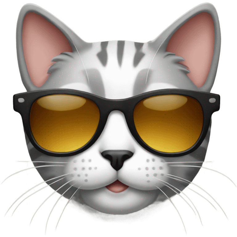 Cat with sunglasses emoji