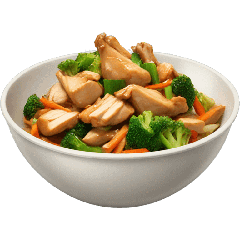 chinese chicken stir fry emoji