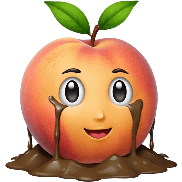 Peach in mud emoji