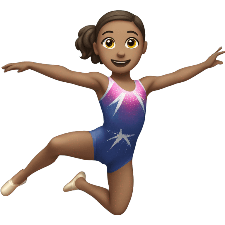 A gymnast competing in trampoline emoji