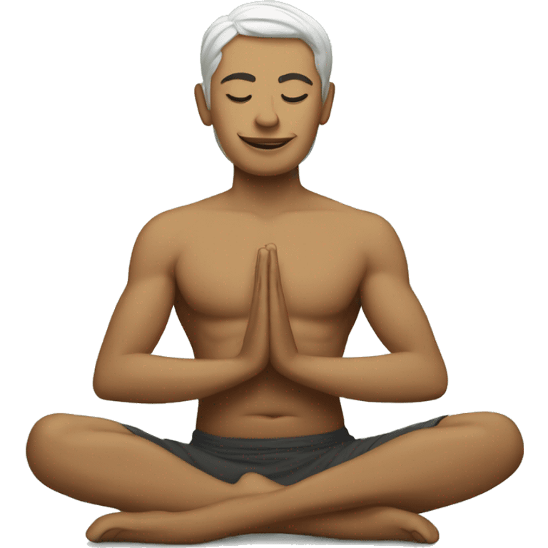 yoga on Bali emoji