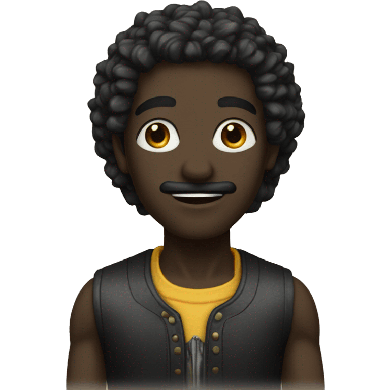 Corzon negro con brillo emoji