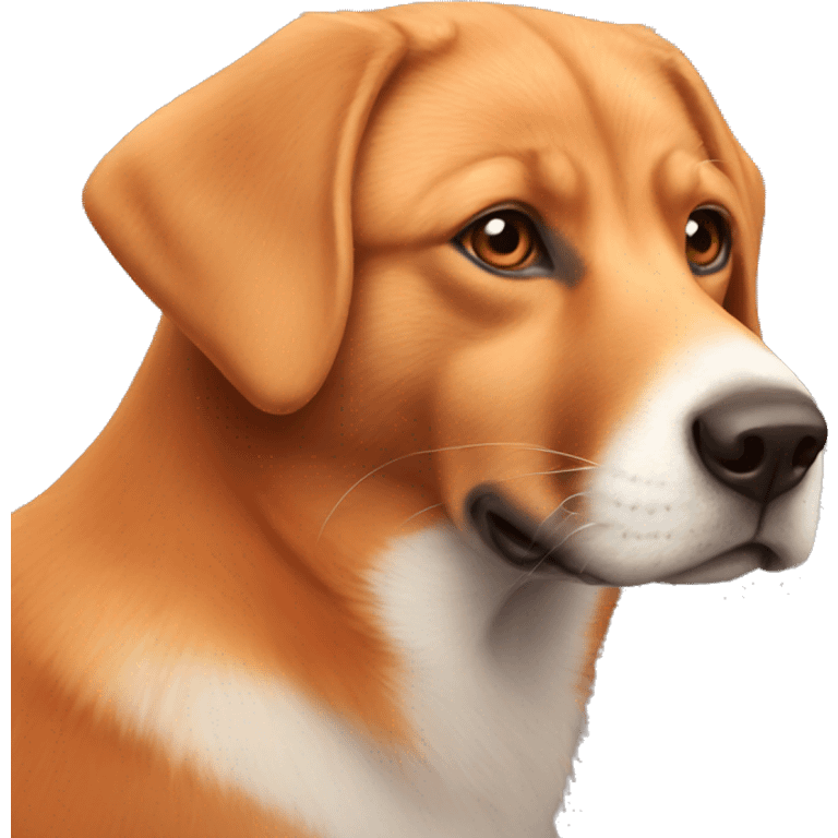 Red fox Labrador emoji