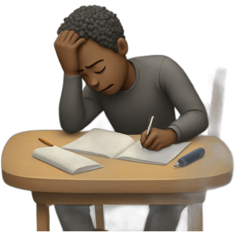 human struggling writing emoji