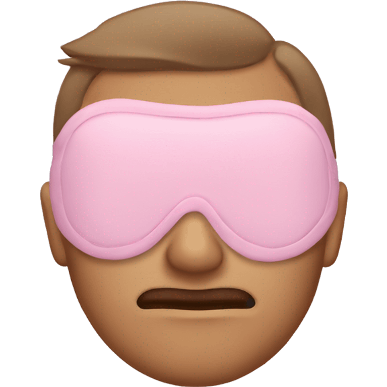 Pink sleeping mask emoji