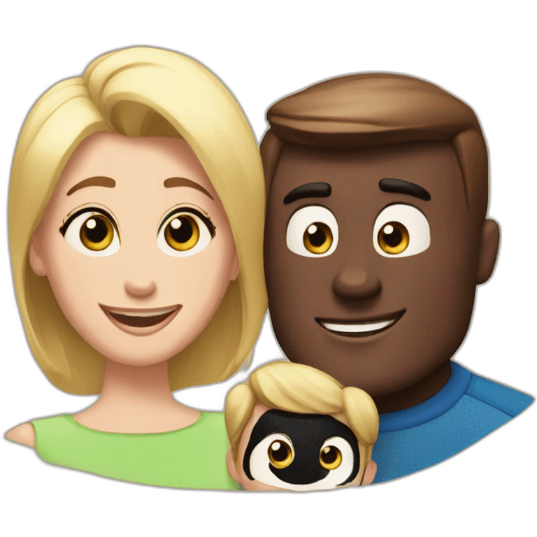 mr incredible with wife and son emoji