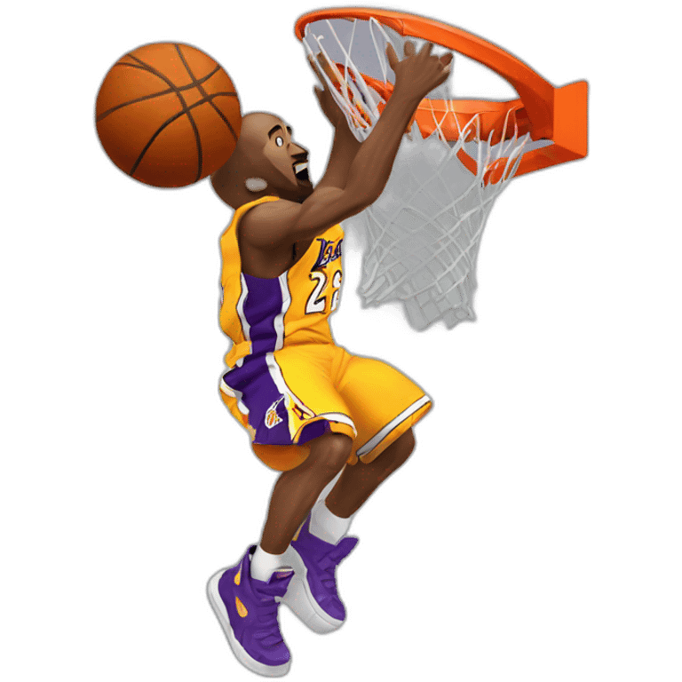 Kobe Bryant dunking emoji