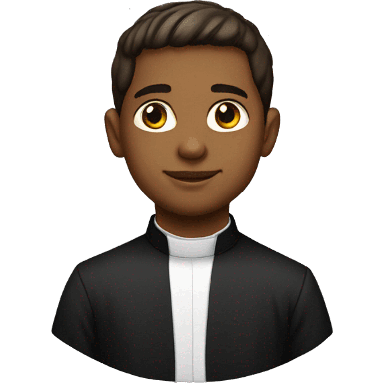 young catholic priest emoji