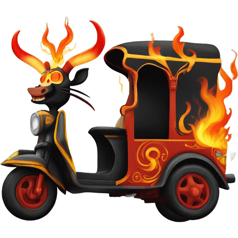 Satan’s tuk tuk emoji