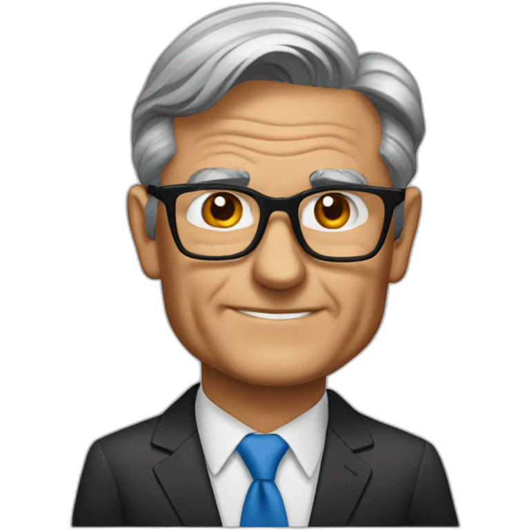 jerome powell, fed chair, wearing glasses emoji