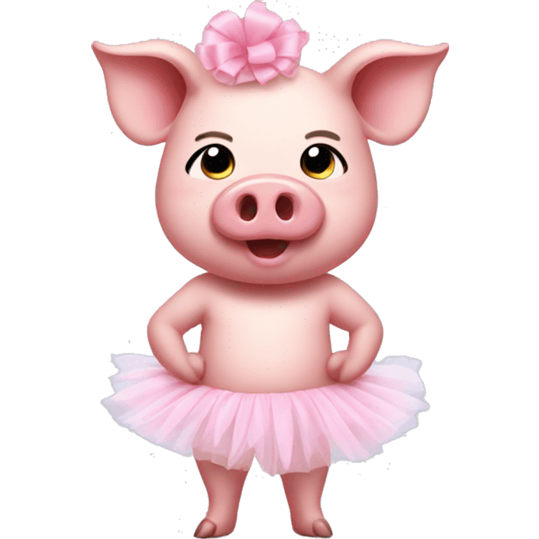 Pig wearing tutu  emoji