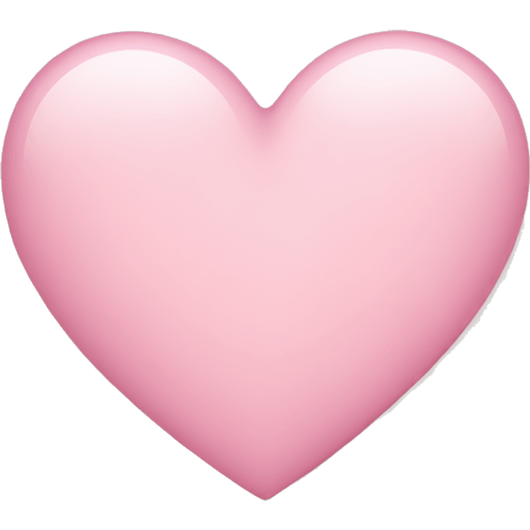 Light pink heart emoji