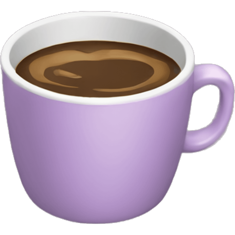 mauve coffee cup emoji