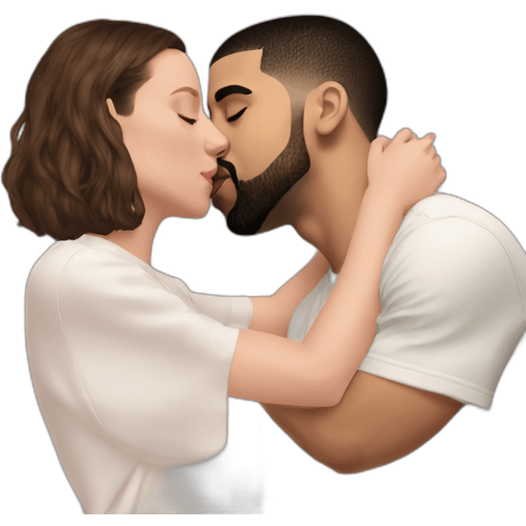 drake kissing Millie Bobby Brown emoji