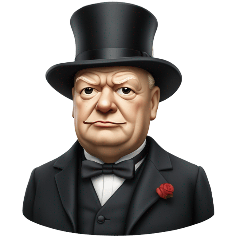 photorealistic Winston Churchill emoji