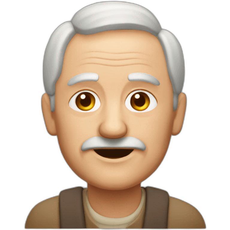 latvian old man work with clay emoji