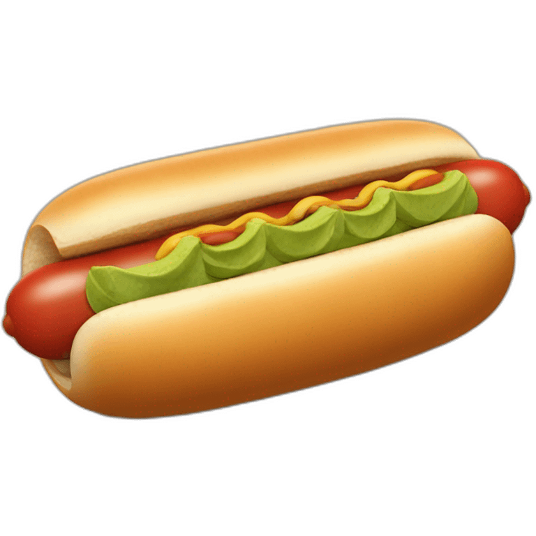 hotdog with avocato and tomatoes emoji