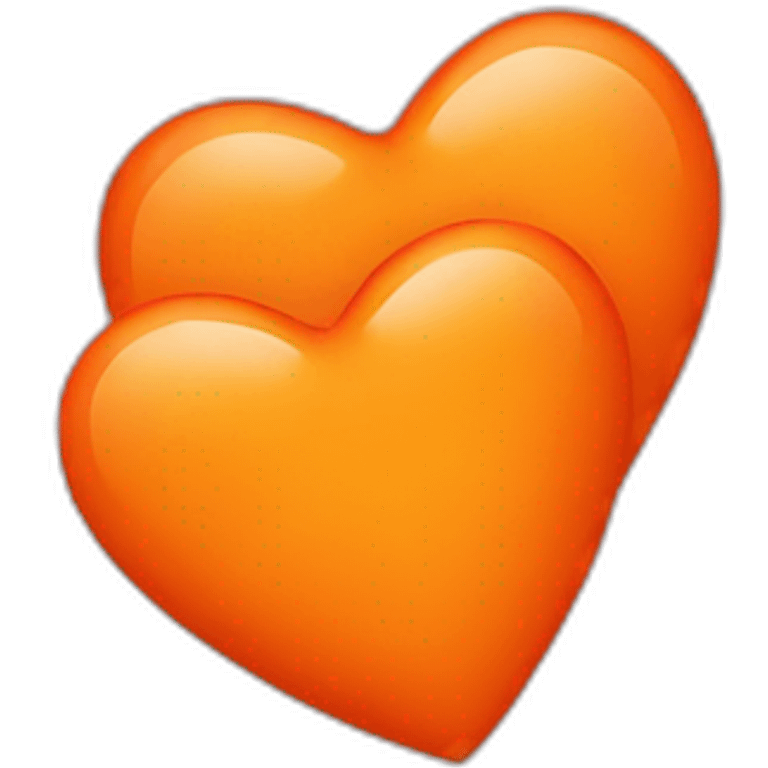 two orange hearts emoji