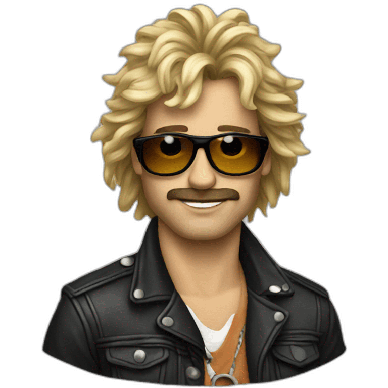 Eighties rock band emoji