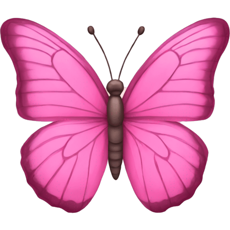 Pink butterfly emoji