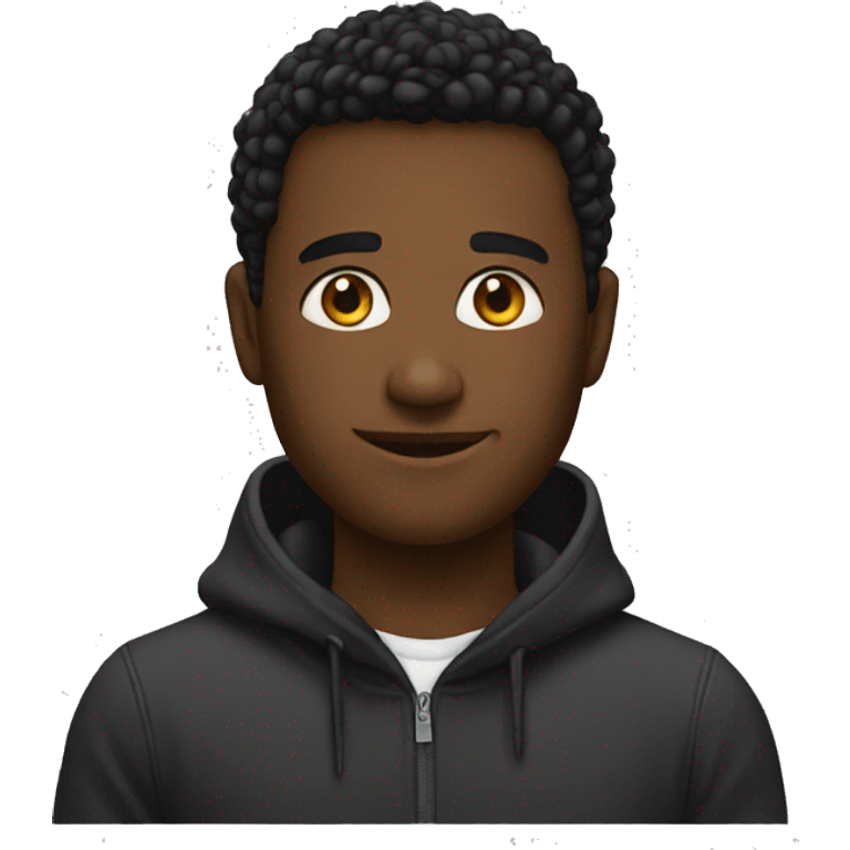 A black emoji